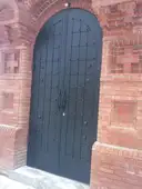 Фото Кованые ворота в храм (Комаровский монастырь)